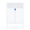 Metal Storage Locker Cabinet, Adjustable Shelves Free Standing Sideboard Steel Cabinets for Office,Home