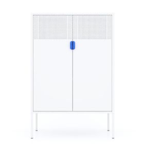 Metal Storage Locker Cabinet, Adjustable Shelves Free Standing Sideboard Steel Cabinets for Office,Home