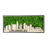 Los Angeles Moss City Silhouette Metal Wall Art Small
