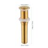 Gold Single Stem Faucet for Bathroom Vanity