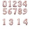 16 Inch Rose Gold Small Number Balloon 0-9 Wedding Decoration Baby Birthday Party Decoration Aluminum Foil Gold Balloons