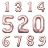 16 Inch Rose Gold Small Number Balloon 0-9 Wedding Decoration Baby Birthday Party Decoration Aluminum Foil Gold Balloons