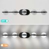 Vanity Lights With 5 LED Bulbs For Bathroom Lighting(Black)