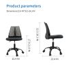 Ergonomic Office and Home Chair with Supportive Cushioning, Black