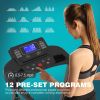Home Use Max 2.5HP 250 LBS Capacity Incline Multi-function Foldable Electric Treadmill