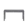Yes4wood Gray Albany Rectangular Dining Table 63'; Modern Indoor Solid Wood Kitchen Table for Home; Kitchen; Dining Room; and Breakfast Nook