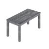 Yes4wood Gray Albany Rectangular Dining Table 63'; Modern Indoor Solid Wood Kitchen Table for Home; Kitchen; Dining Room; and Breakfast Nook