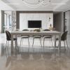 Yes4wood White Albany Rectangular Dining Table 63', Modern Indoor Solid Wood Kitchen Table for Home, Kitchen, Dining Room and Breakfast Nook