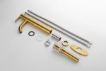 Gold Single Stem Faucet for Bathroom Vanity