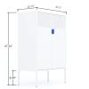 Metal Storage Locker Cabinet, Adjustable Shelves Free Standing Sideboard Steel Cabinets for Office,Home