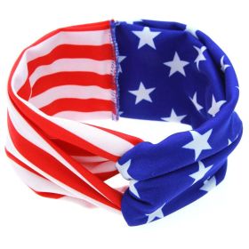 Independence Day American Flag Knotted Headband Accessories (Size/Age: Average Size (0-12Y))