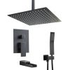3-Spray Patterns 16-Inch Adjustable Ceiling Mounted Shower Head
