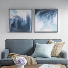 Abstract 2-piece Framed Canvas Wall Art Set (Color: as Pic)