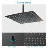 3-Spray Patterns 16-Inch Adjustable Ceiling Mounted Shower Head