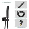 Lordear 12 Inches Rain Mixer Shower Combo Set Rainfall Ceiling Mounted Dual Shower Head System
