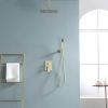 Lordear 12 Inches Rain Mixer Shower Combo Set Rainfall Ceiling Mounted Dual Shower Head System