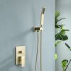 Lordear 12 Inches Rain Mixer Shower Combo Set Rainfall Ceiling Mounted Dual Shower Head System