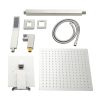 Lordear 12 Inches Rain Mixer Shower Combo Set Rainfall Ceiling Mounted Dual Shower Head System