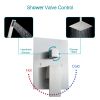 Lordear 12 Inches Rain Mixer Shower Combo Set Rainfall Ceiling Mounted Dual Shower Head System