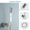 Lordear 12 Inches Rain Mixer Shower Combo Set Rainfall Ceiling Mounted Dual Shower Head System